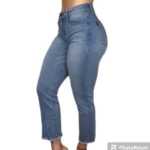 PS Parker Smith Womens Slim Fit Raw Hem Jeans In medium Wash | Size 26